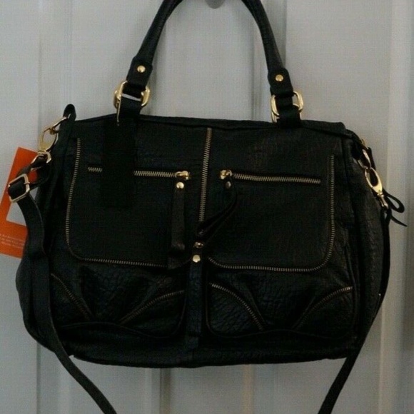 NWT Crizzapi Bolsas soft black leather handbag/tote/crossbody - Picture 2 of 12